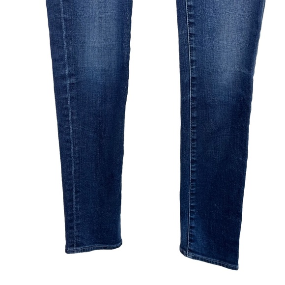 AG The Prima Mid-Rise Cigarette Skinny Jean Denim Size 25 Blue Embroidered USA - Picture 11 of 15